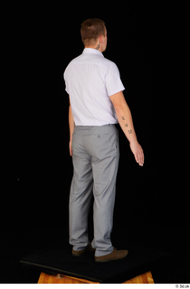  Oris brown shoes business dressed grey trousers standing white shirt whole body 0006.jpg